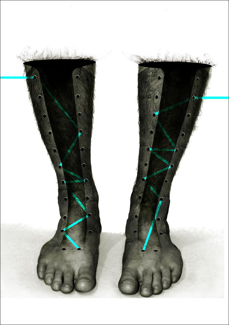 Adaptation based on The Red Model by René Magritte | 2010